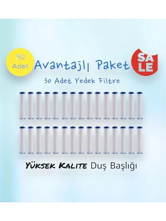 Su Tasarruflu Kireç Önleyici Filtre - 30 Adet
