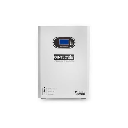 OR-TEC Solar Truva Serisi 5KWH 51.2V 100Ah Duvar Tipi LiFePO4 Batarya