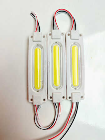 Cob Ledli Su Geçirmez Mercekli Beyaz Neon Parmak Led 3 Adet