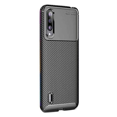 Gpack Xiaomi Mi 9 Lite Kılıf Negro Karbon Dizayn Silikon