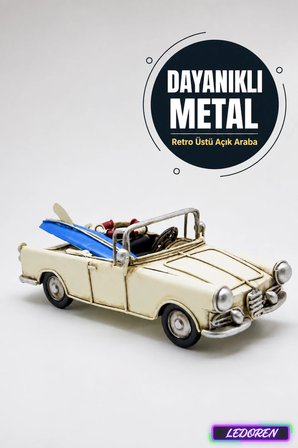 Dekoratif Nostaljik Metal Klasik Surf Arabası Vosvos Maketi Ev Ofis Hediyelik C1634