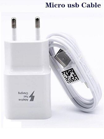 Micro USB Hızlı Şarj Aleti Beyaz