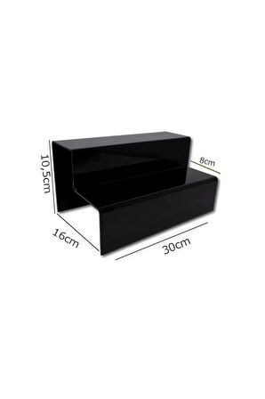2 Katlı Merdiven Stand (Siyah)