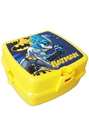 Batman Yemek Kabı + 500 ml Suluk Batman Beslenme Kabı - Lisanslı Batman Yemek Kabı Beslenme Çantası