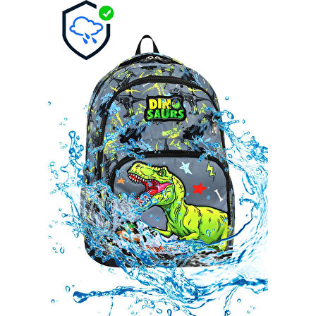3 Göz Dinosaurs Okul Çantası + Termal Beslenme + Kalemlik + Anahtarlık + Suluk Dinozor Çanta