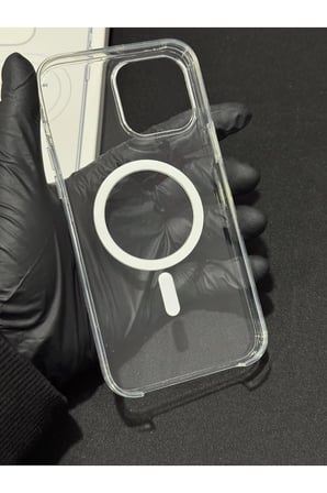 Iphone 13 Pro Max Uyumlu Gerçek Magsafe Özellikli Sert Şeffaf Kılıf Animasyonlu