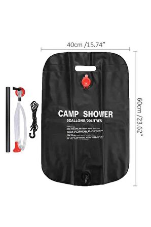 Kamp Duşu 20 LT Portatif Taşınabilir Kompakt Camp Shower 20 Litre Outdoor Duş Kamp Duş Piknik Duş