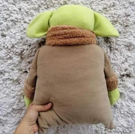 45 Cm Bebek Yoda Peluş Yastık - Baby Yoda Peluş - Star Wars Peluş