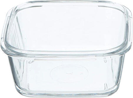 L AV Fresco Kare Kilitli Cam Saklama Kabı 2'li Set 1150 Cc