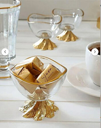 REGNA HOME Fine Living Grace 6 Parça Lüx Mini Kase - Lokumluk - Reçellik - Sosluk - Çerezlik -şekerlik