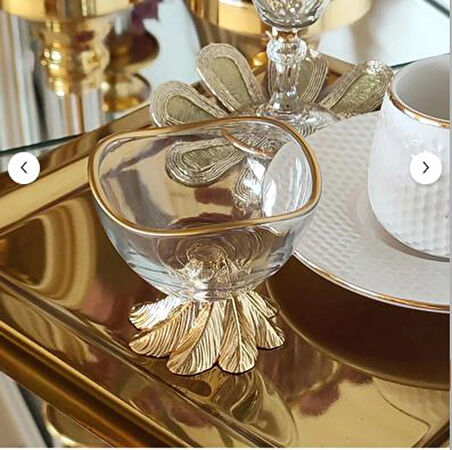 REGNA HOME Fine Living Grace 6 Parça Lüx Mini Kase - Lokumluk - Reçellik - Sosluk - Çerezlik -şekerlik