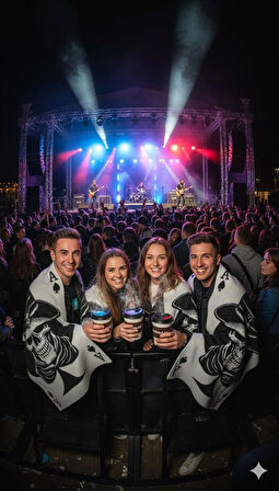 Rock Soul Koleksiyon Stili ''Ace of Spades – Rock Edition Shawl” Trikoşal Taşınabilir Kılıf Çantalı