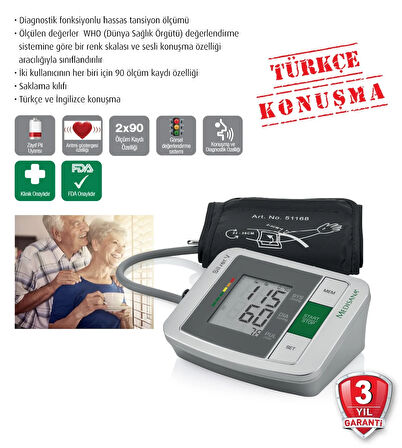 Medikalcim  Türkçe Konuşan Tansiyon Ölçme Cihazı