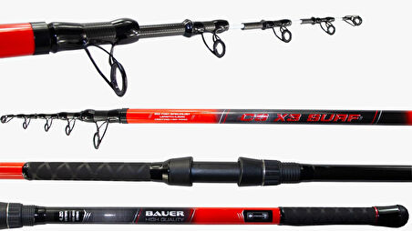 Bauer CS X3 420cm 100-400gr Teleskopik Surf Olta Kamışı