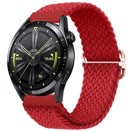 Polham Samsung Gear S3 Watch 4 22MM ve Samsung GT2 GT2E 46MM Uyumlu Elastik Ultra Hafif Şık Kayış,