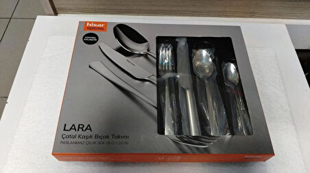 Hi sar Optima Lara 24 Parça 6 Kişilik Çatal Kaşık Bıçak Takımı