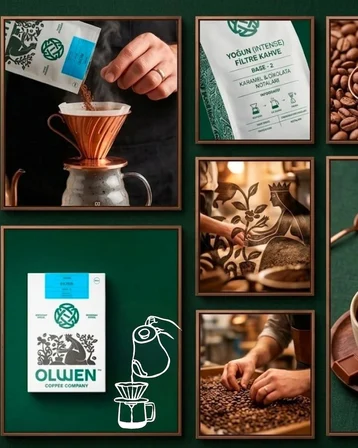 OLWEN COFFEE Öğütülmüş ve Demlemeye Hazır Filtre Kahve - 250 gr 2'li Set Base 2 ( Çikolata, Karamel, Yoğun )