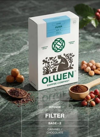OLWEN COFFEE Öğütülmüş ve Demlemeye Hazır Filtre Kahve - 250 gr 2'li Set Base 2 ( Çikolata, Karamel, Yoğun )
