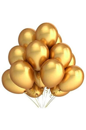 Krom Gold Balon 12 Inç 50 Adet M20