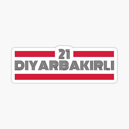 21 Diyarbakırlı Plaka Araba Sticker Yapıştırması