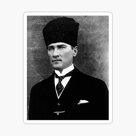 Atatürk Sticker 18 CM Atamız Araba Yapıştırması