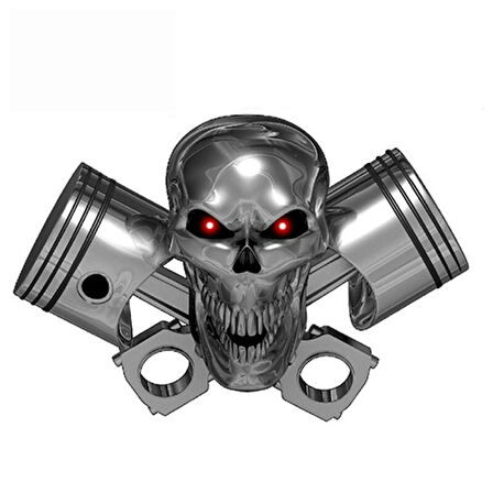 Kafatası araba Sticker kapak Scratch Yapıştırma