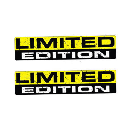 Limited Edition Sınırlı Sayıda Sticker Yapıştırma 15cm X 3cm