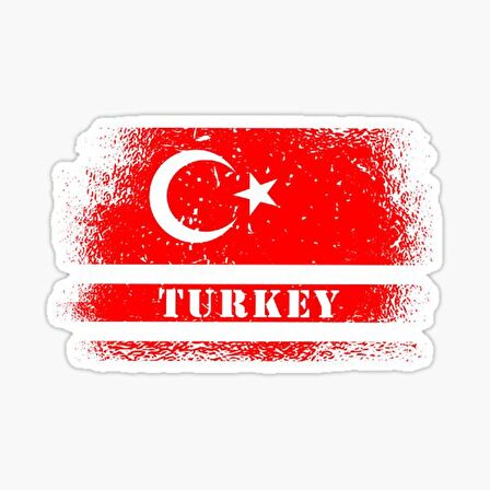 Turkey Araba Oto Sticker Etiket Yapıştırma