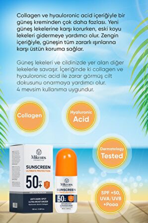 Güneş Koruyucu Yoğun Leke Karşıtı Krem 100 Ml Spf 50 - Güneş Kremi - Leke Kremi - Leke Giderici