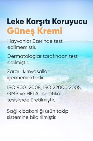 Güneş Koruyucu Yoğun Leke Karşıtı Krem 100 Ml Spf 50 - Güneş Kremi - Leke Kremi - Leke Giderici