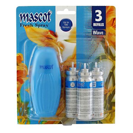 Mascot Fresh Banyo ve Tuvalet Koku Giderici Spreyi 3 Yedekli