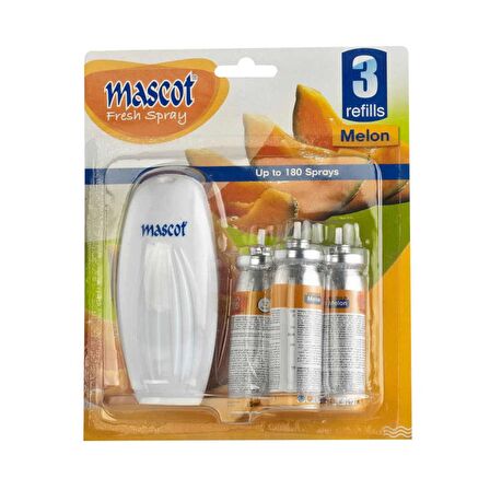 Mascot Fresh Banyo ve Tuvalet Koku Giderici Spreyi 3 Yedekli