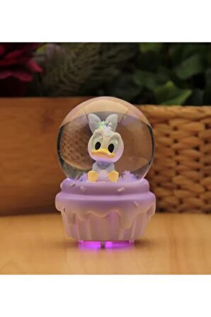 6 Cm Disneyland Daisy Duck Set Işıklı Kar Küresi