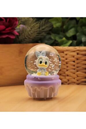 6 Cm Disneyland Daisy Duck Set Işıklı Kar Küresi