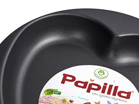 Papilla Bravo Teflon Yanmaz Yapışmaz Kalpli Kek Kalıbı 28 cm