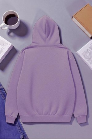 Unisex Nyc Tasarım Baskılı Kapüşonlu Sweatshirt
