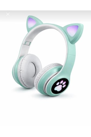 Cat Kulaklık Kedi Kulaklık Kedili Işıklı Patili Mikrofonlu Rgb Bluetooth Aux Sd Card