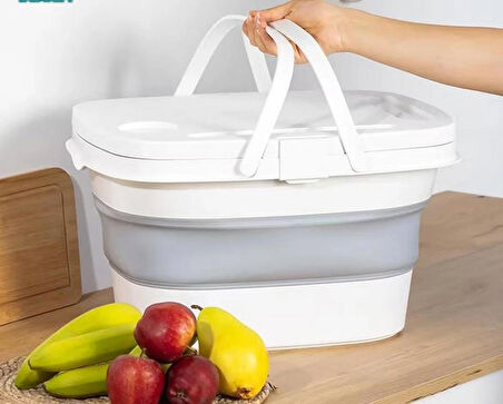 Hobby Life Magic Silikonlu Katlanabilir Kamp,Piknik Sepeti- 21 Litre