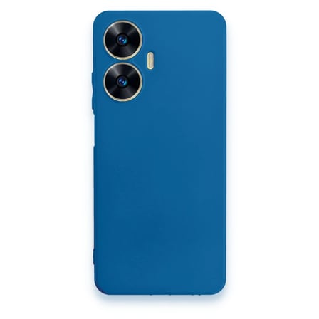 Realme C55 Kılıf First Silikon - Mavi