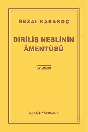 Yitik Cennet,islamın Dirilişi, Diriliş Neslinin Amentüsü, Insanlığın Dirilişi Sezai Karakoç