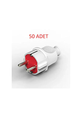 50 Adet Topraklı Erkek Fiş Kaliteli