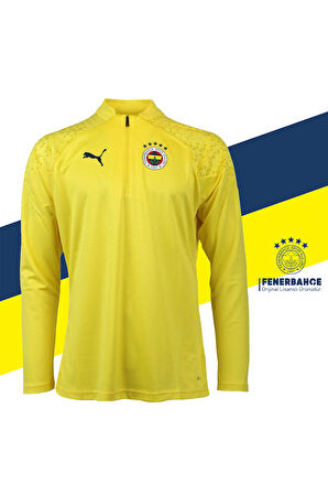 Fenerbahçe Orijinal Lisanslı 23/24 A Takım Futbolcu Yarım Fermuar Sweat