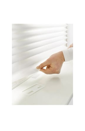 IKEA SCHOTTIS stor perde, beyaz, 90x190 cm, şeffaf kumaş, polyester 