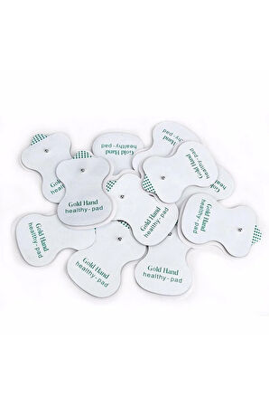 12 Adet Çıtçıtlı Tens Pedi - Çıt Çıtlı Elektrod Ped Tüm Modellere Uyumlu Elektro Tens Pedi