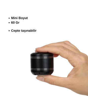 TWS Mini Alüminyum Bluetooth Hoparlör 