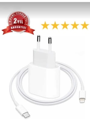 İphone Uyumlu Hızlı Şarj Aleti - 20w Type-c Adaptör Ve Type-c Uçlu Lighning Kablo Ile Birlikte