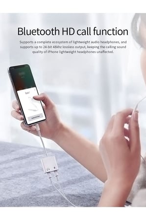 iPhone Uyumlu Çift Lightning Kulaklık ve Şarj Çoğaltıcı Splitter