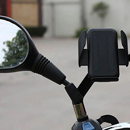 Metal Motorsiklet/Bisiklet Dikiz aynası Telefon tucu A11 motorcyle Phone Holder