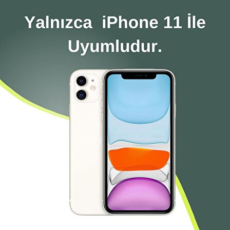 iPhone 11 Uyumlu Lux Işıltılı İnci Charmlı Kalpli Kılıf