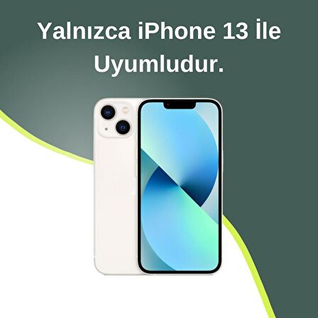 iPhone 13 Uyumlu Lens Korumalı Simli Kelebekli Çiçekli Kılıf